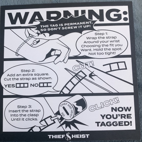 Italian Spike Bracelet in White and Silver - Picture 3 of 3